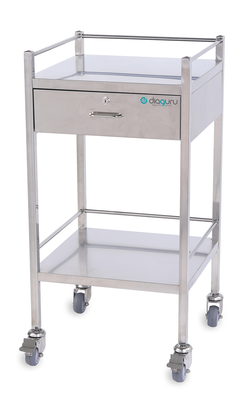 Diaguru Stainless Steel Trolley 490 x 490 x 970mm